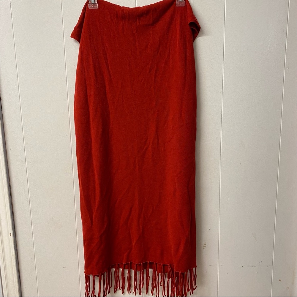 Susan Graver Soft Red Solid Wrap
